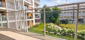Nowoczesny 2-pokojowy apartament z dużym balkonem i m. postojowym