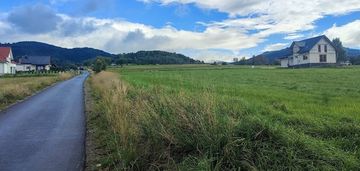 Działka 0,6a w milówce - widok na góry, blisko pkp