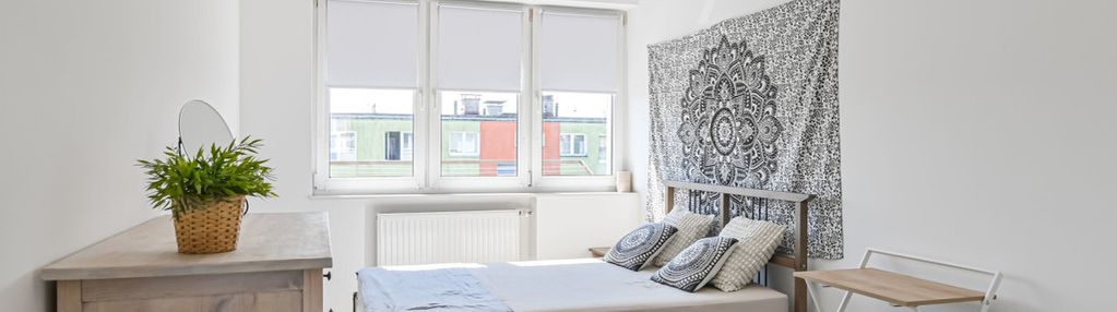 Przestronne słoneczne dwupokojowe mieszkanie