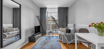 2 pokoje z balkonem, 39m2, praga-południe