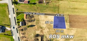 Płaska działka budowlana blisko centrum