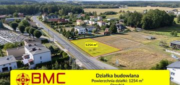 Działka budowlana strzebiń 1254m2
