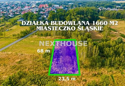 Działka budowlana 1660 m2 z wz -miasteczko śląskie