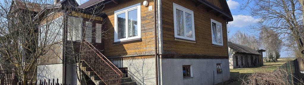 Okazja podlasie siedlisko 2200 m2 drewniany dom,