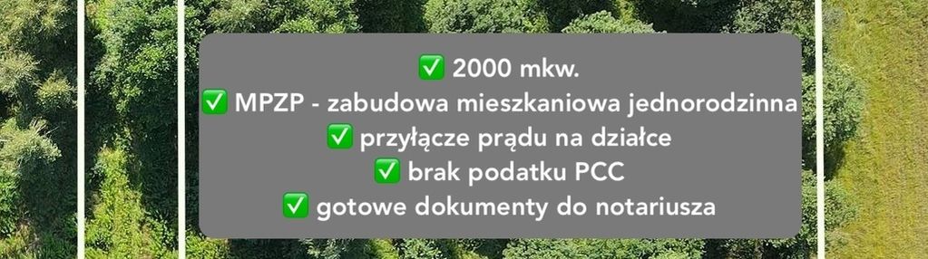 Działka budowlana, mpzp, prąd na działce
