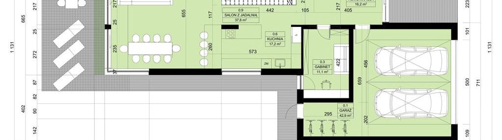 Działka z koncepcją zabudowy domu w michałowicach