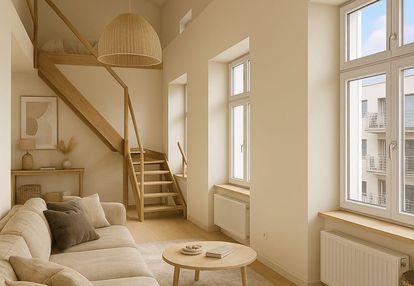 Loftowe mieszkanie w kamienicy, winda