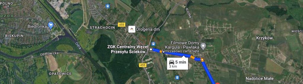 Dobrzykowice, 8100 m2