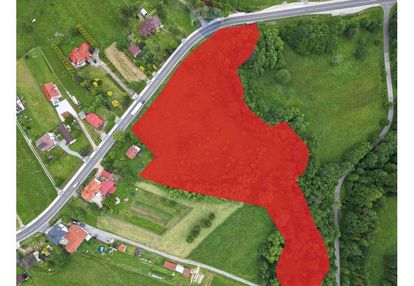 Działka usługowa przy drodze w gilowicach