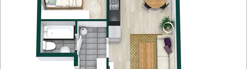 Przytulne, ciche, rozkładowe 1 lub 2pokoje – metro