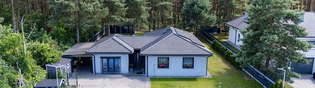 Nowoczesny parterowy dom - 5 pokoi, 10 km od łodzi