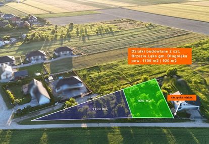 Działka budowlana 920m² lub 1100m², brzezia łąka