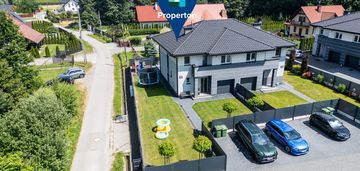 Nowoczesny bliźniak z ogrodem - zelczyna