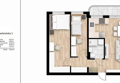 Okazja-3pok-43-świeżo po remoncie-miejskie-balkon-