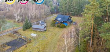 1,5 ha bory tucholskie! dom całoroczny + 2 domki!