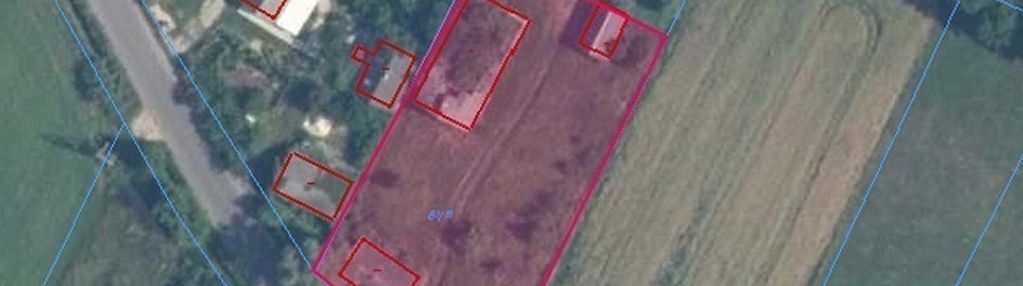 Działka siedliskowa z zabudową 2194 m² w wiskach