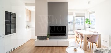 Dwupoziomowe mieszkanie z tarasem  w centrum