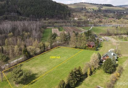 Zarzecze gmina łącko działka budowlana 2800m2