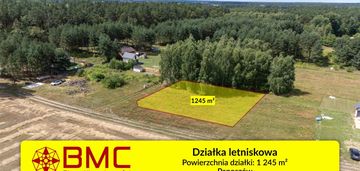 Działka letniskowa panoszów 1245m2