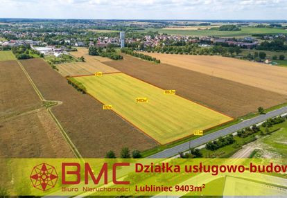 Działka usługowo budowlana lubliniec 9403m2