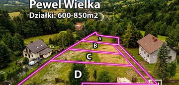 Działka budowlana 600 m2 z panoramą gór |
