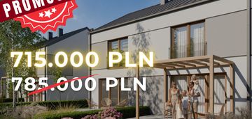 Bliźniak 90m2 z 93m2 ogrodem / idealny dla rodziny