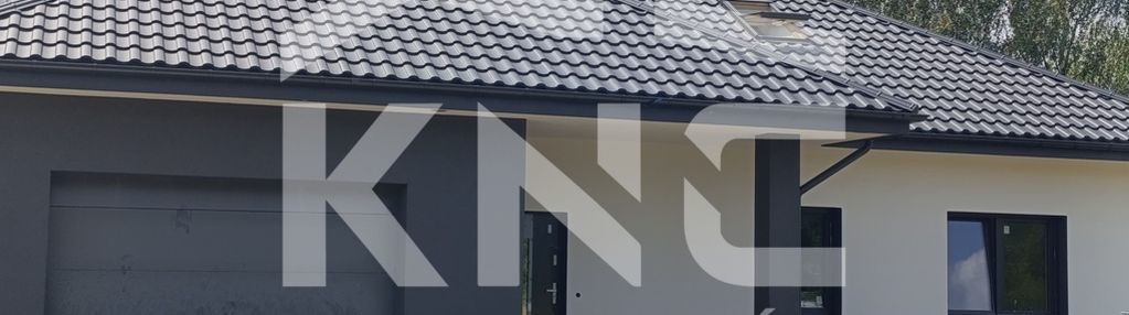 Nowy dom parterowy z antresolą.