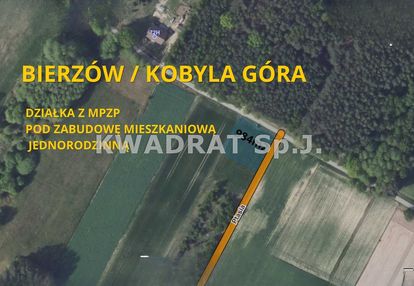 Działka 984m2/mpzp/prąd, woda w drodze/bierzów