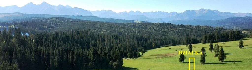 Działka w rzepiskach z widokiem na tatry