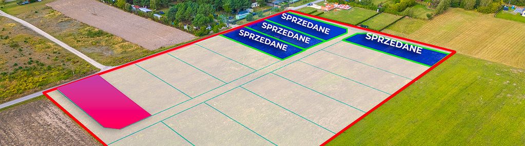 Działka 971 m² blisko zalewu sulejowskiego, media