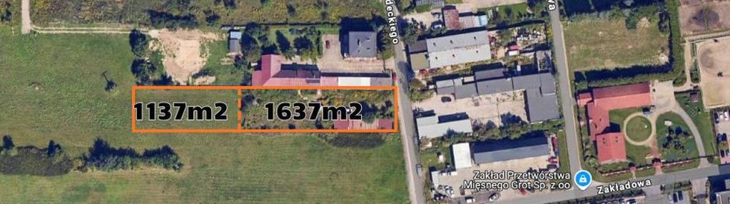 Działka mieszkaniowo-usługowa 2774 m²