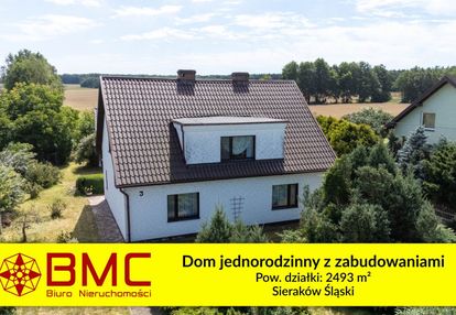 Sieraków śl. dom z duża działką  ok. 2500m2