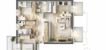 ⭐️ 4 pokoje 3 balkony na południe ⭐️