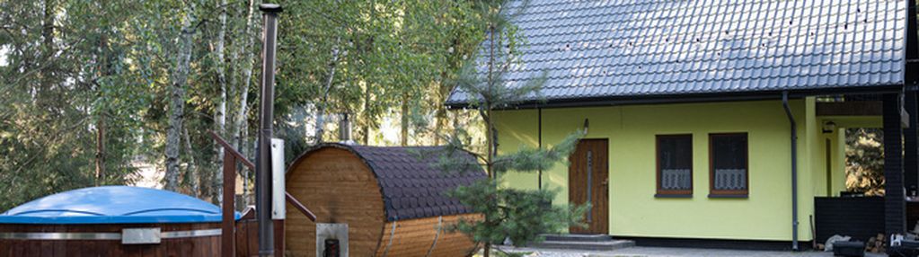 Domek rekreacyjny- 8-10 osób/sauna/jacuzzi/jezioro