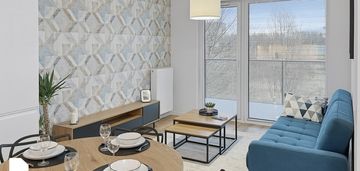 Nowoczesny apartament, 2 pokoje z balkonem