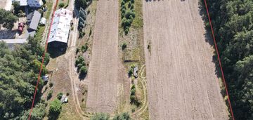 Działka, siedlisko 1,6 ha z budynkiem i wiatą