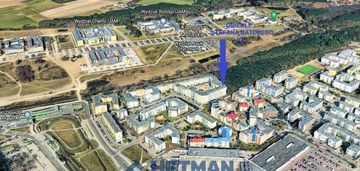 Piątkowo - 2 pokoje ok. 55m² balkon wysoki parter