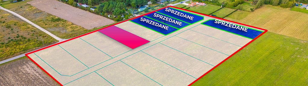 Zarzęcin 1063 m² | 600 m od zalewu sulejowskiego