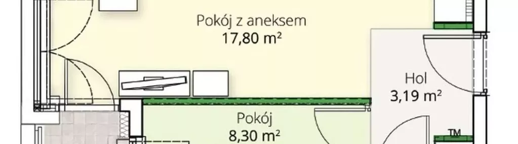 Kraków, ul. Stańczyka, 33 m kw., urządzone