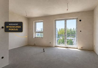 Kawalerka z możliwością wydzielenia pokoju.