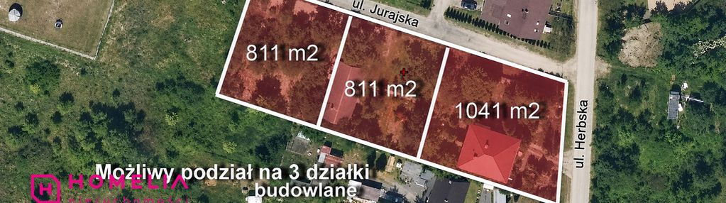Tutaj wydzielisz 3 mniejsze działki budowlane
