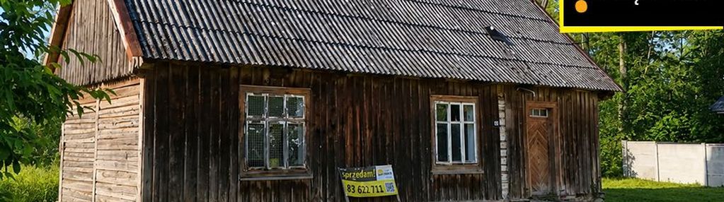 Dom z duszą z bala sosnowego w wiejskim zaciszu