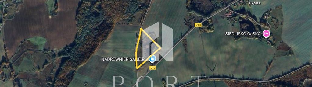 Działka rolna z pozwoleniem na budowę.