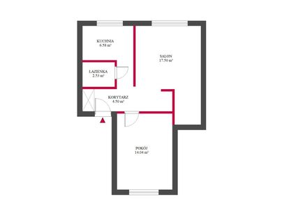 2pokoje|50 m²|górna|po częściowym remoncie