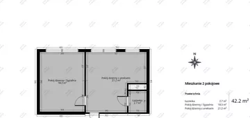 Mieszkanie na sprzedaż 2 pokoje 41m2