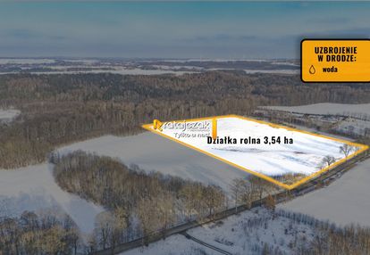3,54 ha rolna | mierzyno | prąd | droga asfaltowa