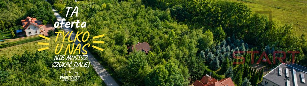 Działka 2042 m² ze starym sadem i dom - książenice