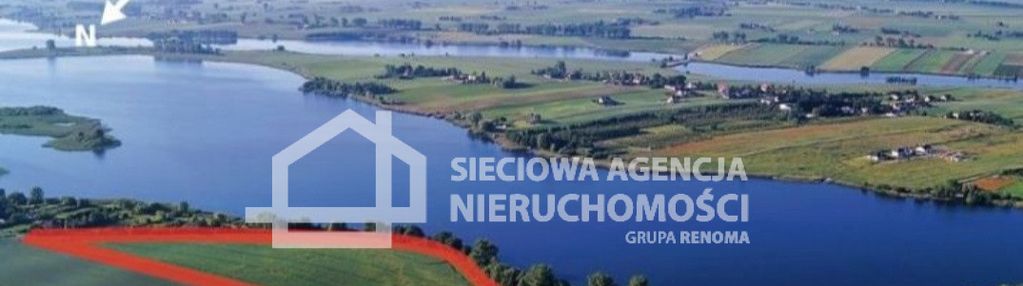 Działka inwestycyjna z linią brzegową nowa chełmża