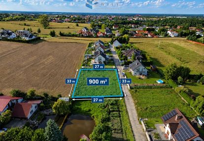 Działka 900 m² z wz i mediami, kajkowo