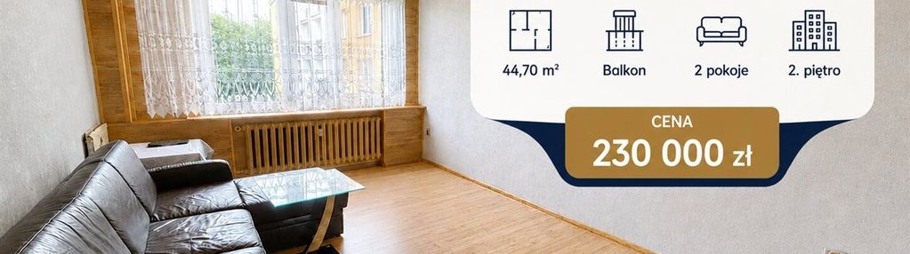 2 pokoje z balkonem | ruda śląska godula